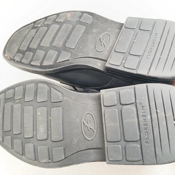 Florsheim Imperial Black Leather Cap Toe Oxfords 10 D Comfortech EUC - Picture 5 of 13